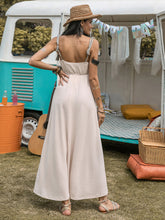 Waffle-Knit Tied Spaghetti Strap Dress OutfitFlow
